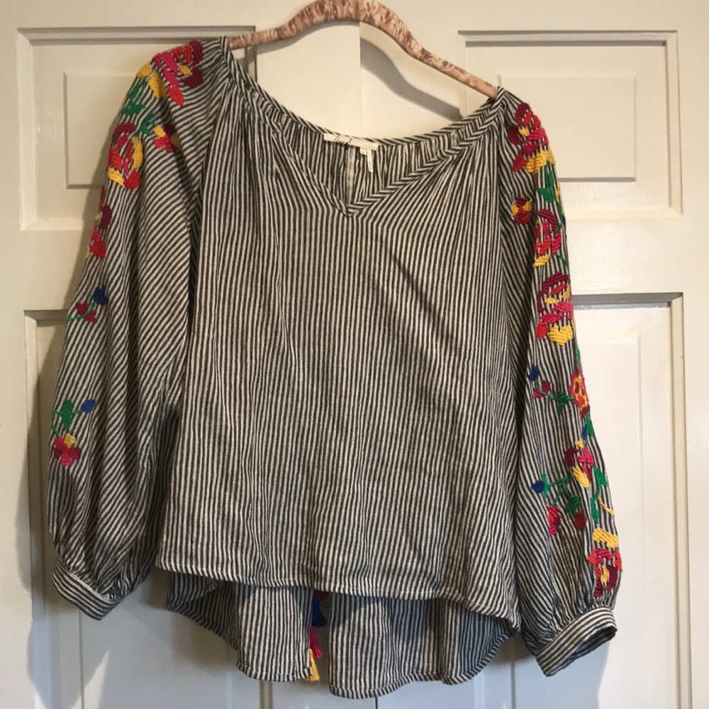 ANTHROPOLOGIE FLOREAT SOLEIL TOP XS